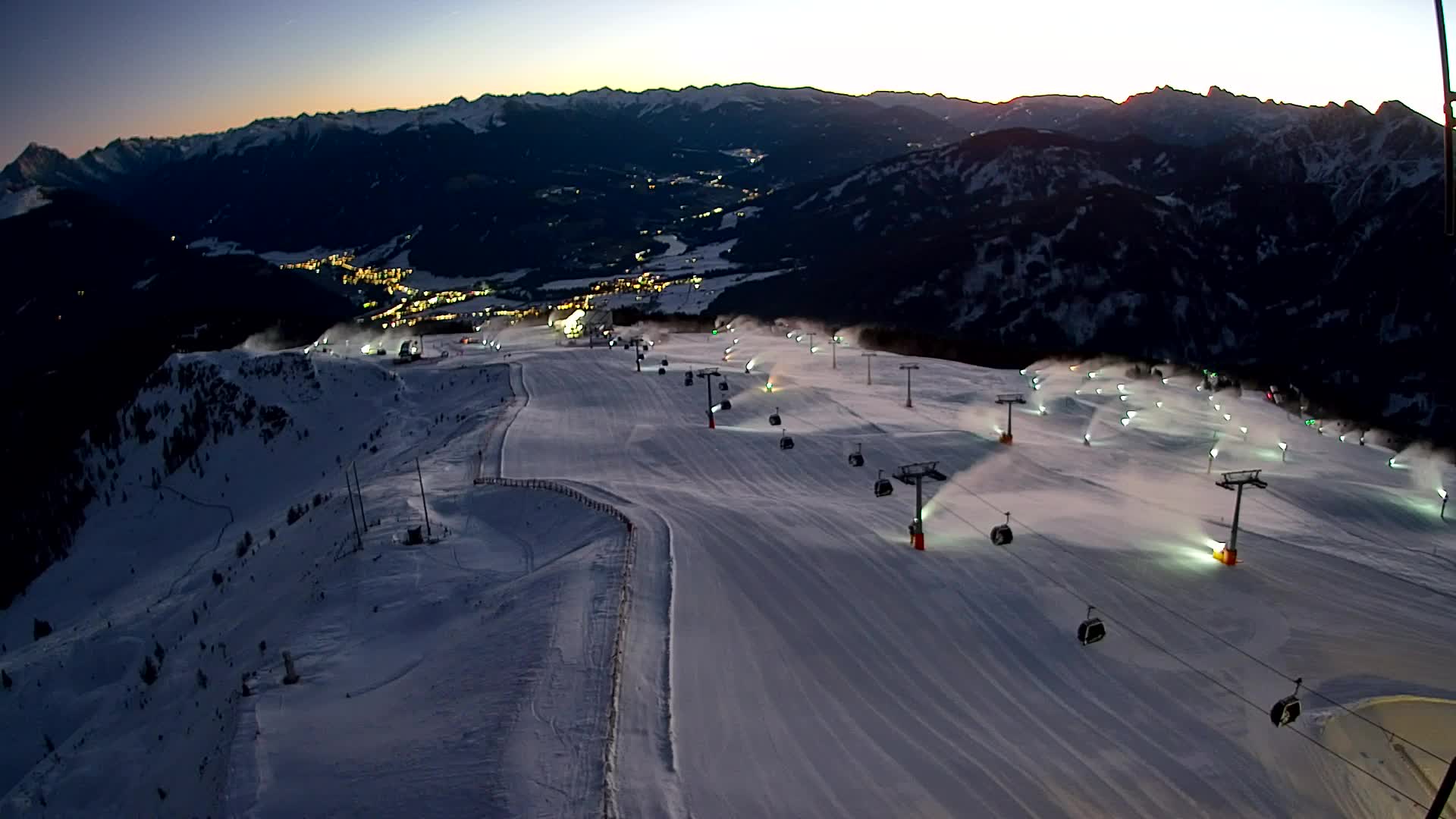 Kronplatz-Gipfel | Blick nach Olang – Valdaora