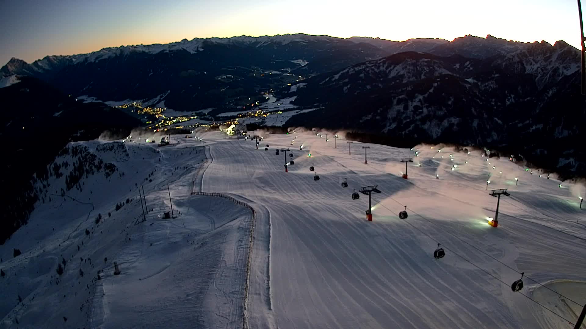 Kronplatz-Gipfel | Blick nach Olang – Valdaora