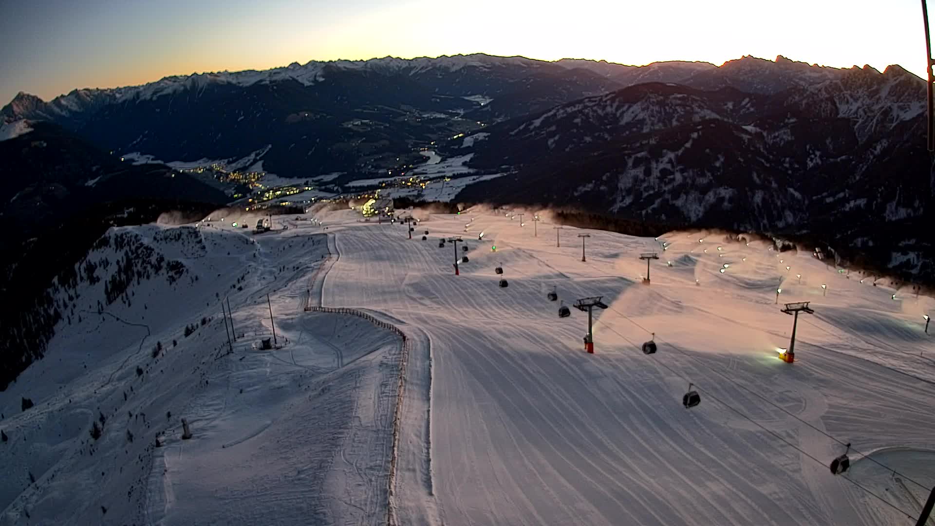 Kronplatz vrh | pogled na Valdaora – Olang