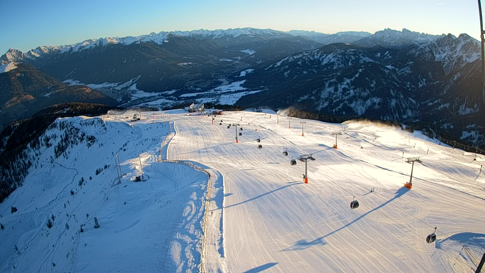 Kronplatz-Gipfel | Blick nach Olang – Valdaora