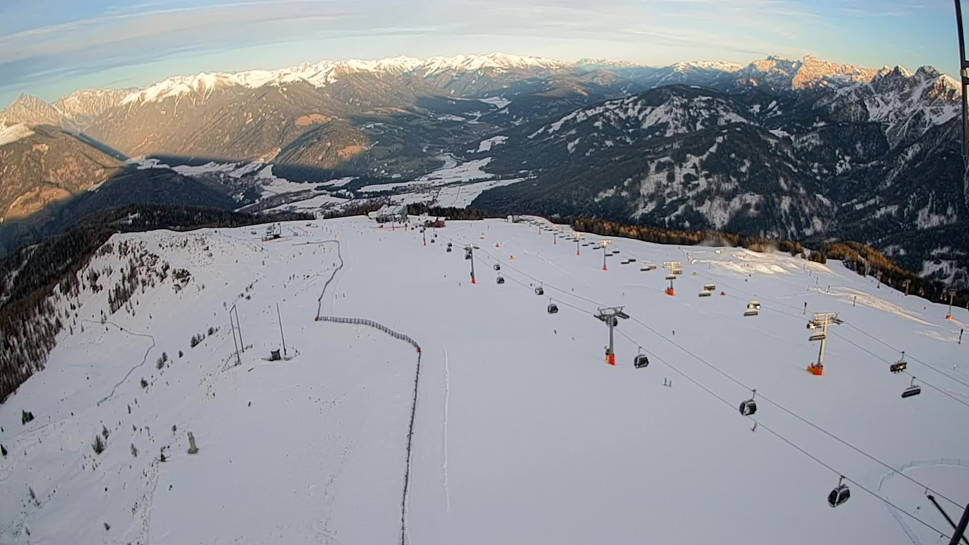 Kronplatz-Gipfel | Blick nach Olang – Valdaora