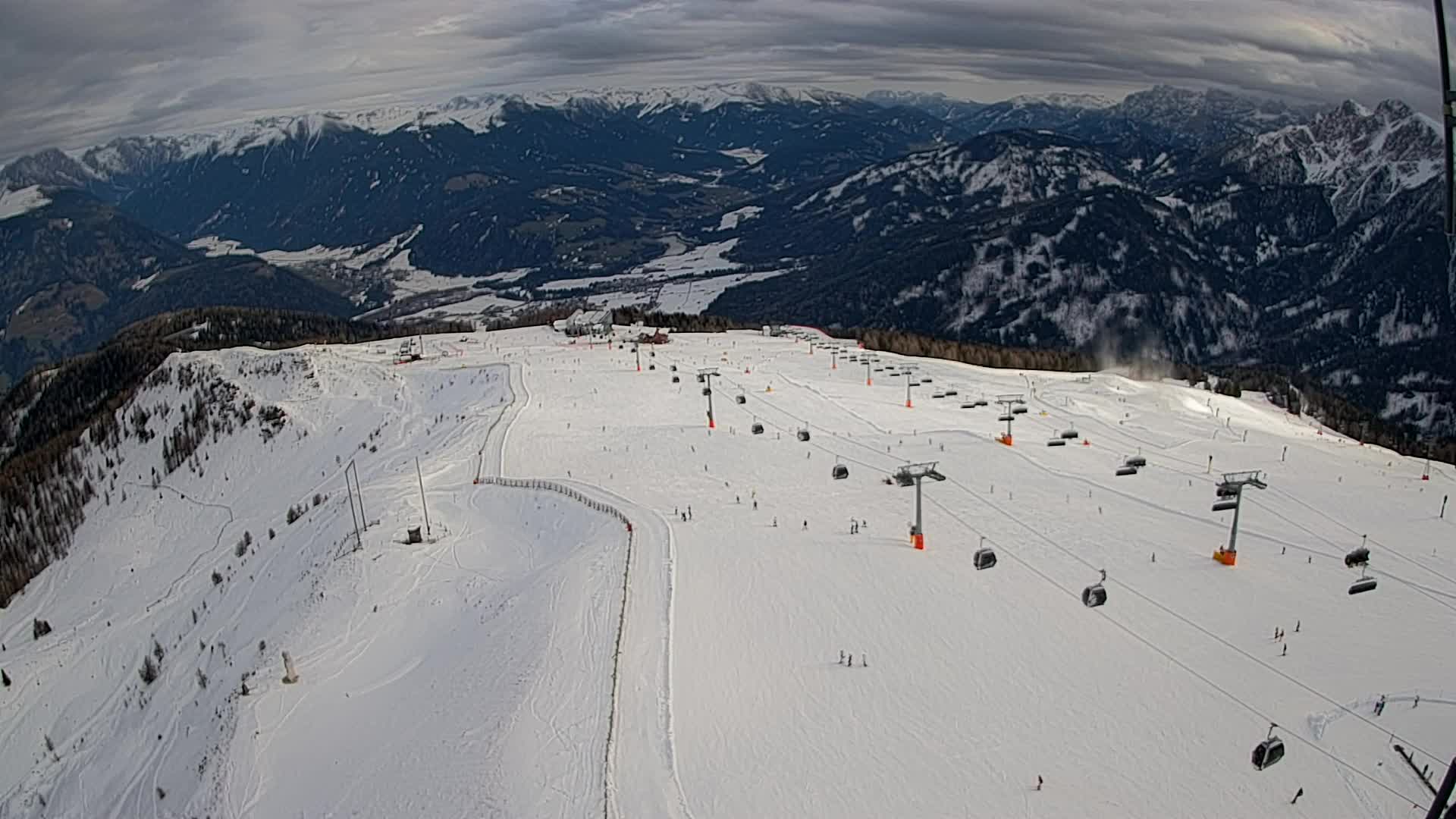 Kronplatz-Gipfel | Blick nach Olang – Valdaora