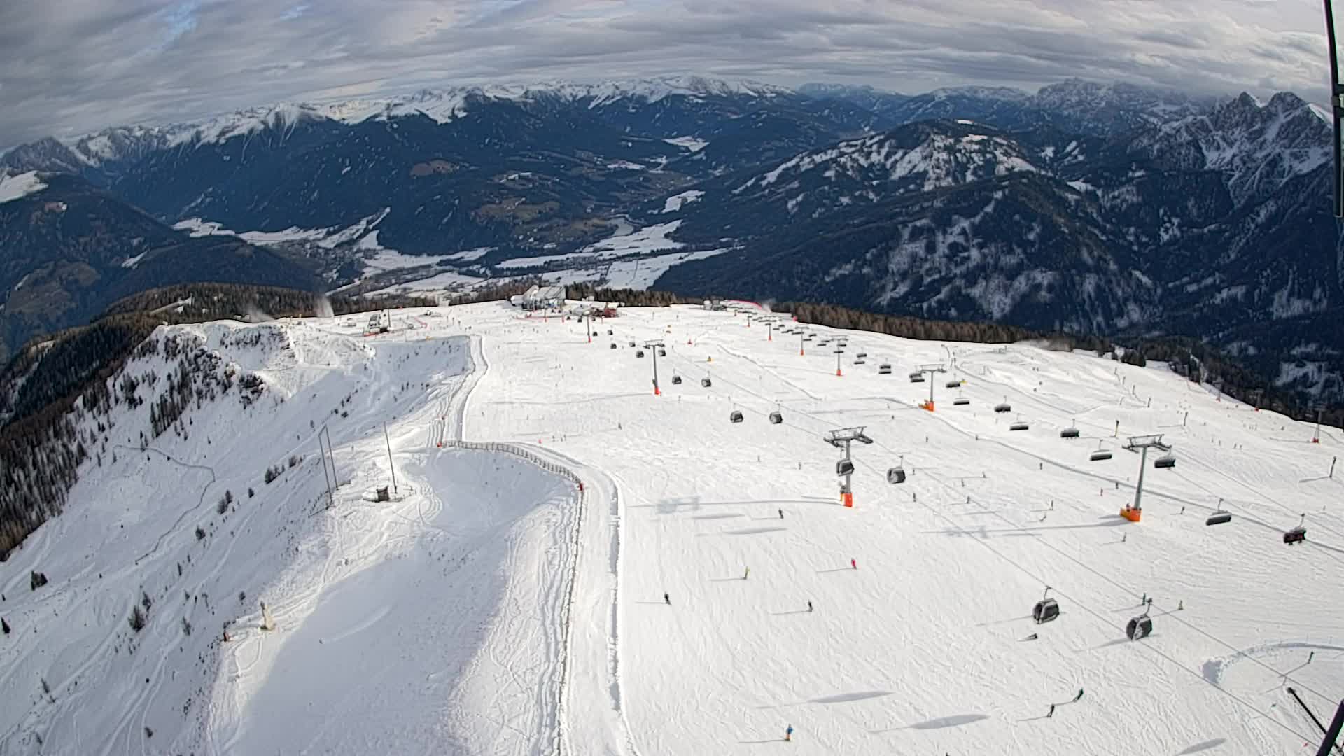 Kronplatz-Gipfel | Blick nach Olang – Valdaora