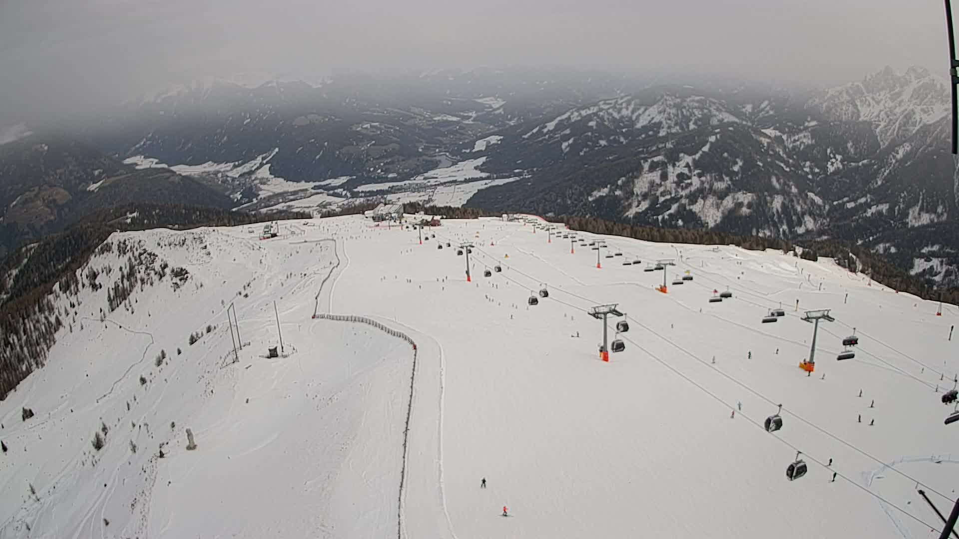 Kronplatz-Gipfel | Blick nach Olang – Valdaora