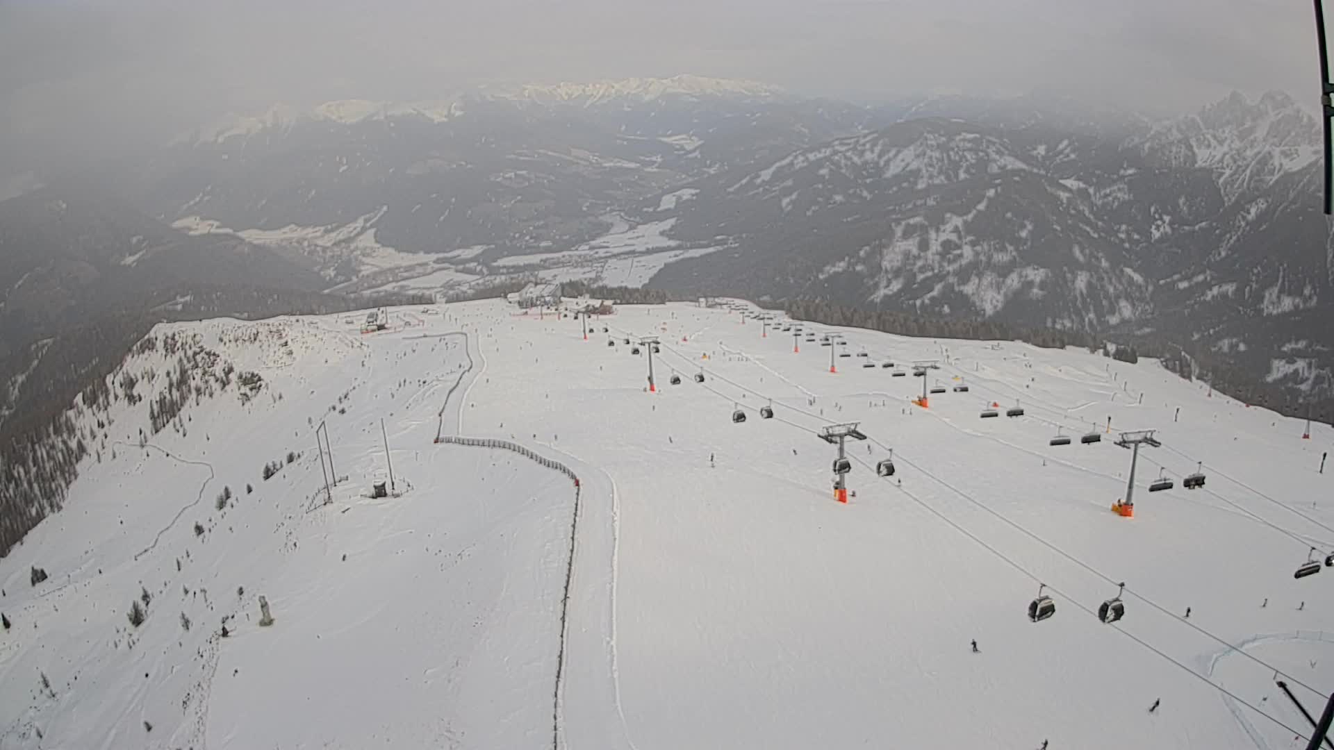Kronplatz-Gipfel | Blick nach Olang – Valdaora