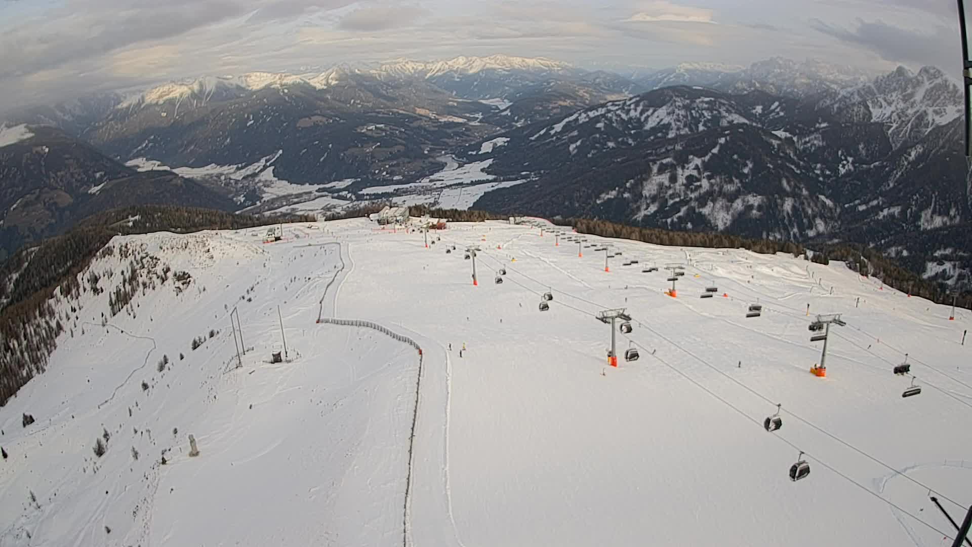 Kronplatz-Gipfel | Blick nach Olang – Valdaora
