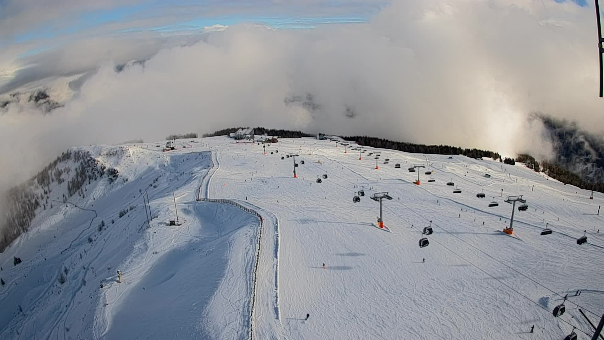 Kronplatz-Gipfel | Blick nach Olang – Valdaora