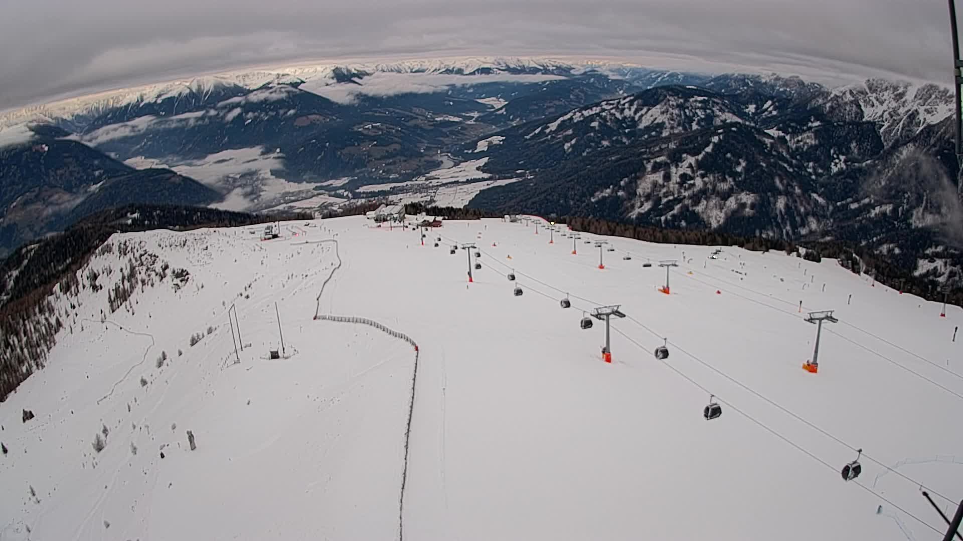 Kronplatz-Gipfel | Blick nach Olang – Valdaora