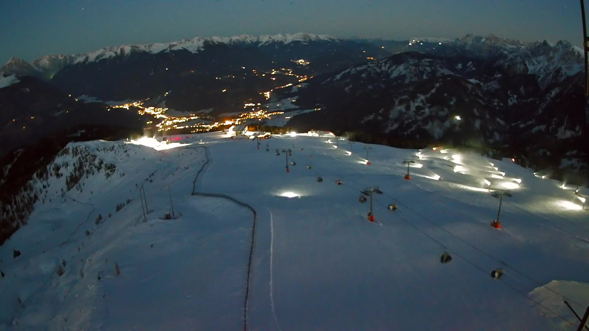 Kronplatz-Gipfel | Blick nach Olang – Valdaora