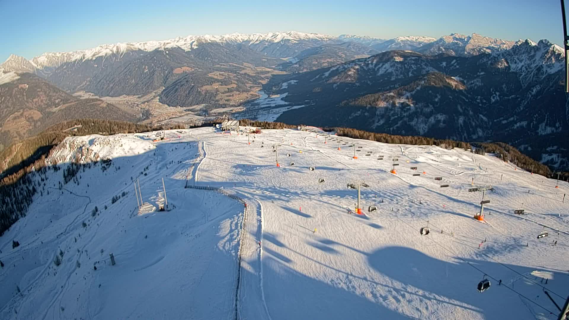 Kronplatz-Gipfel | Blick nach Olang – Valdaora