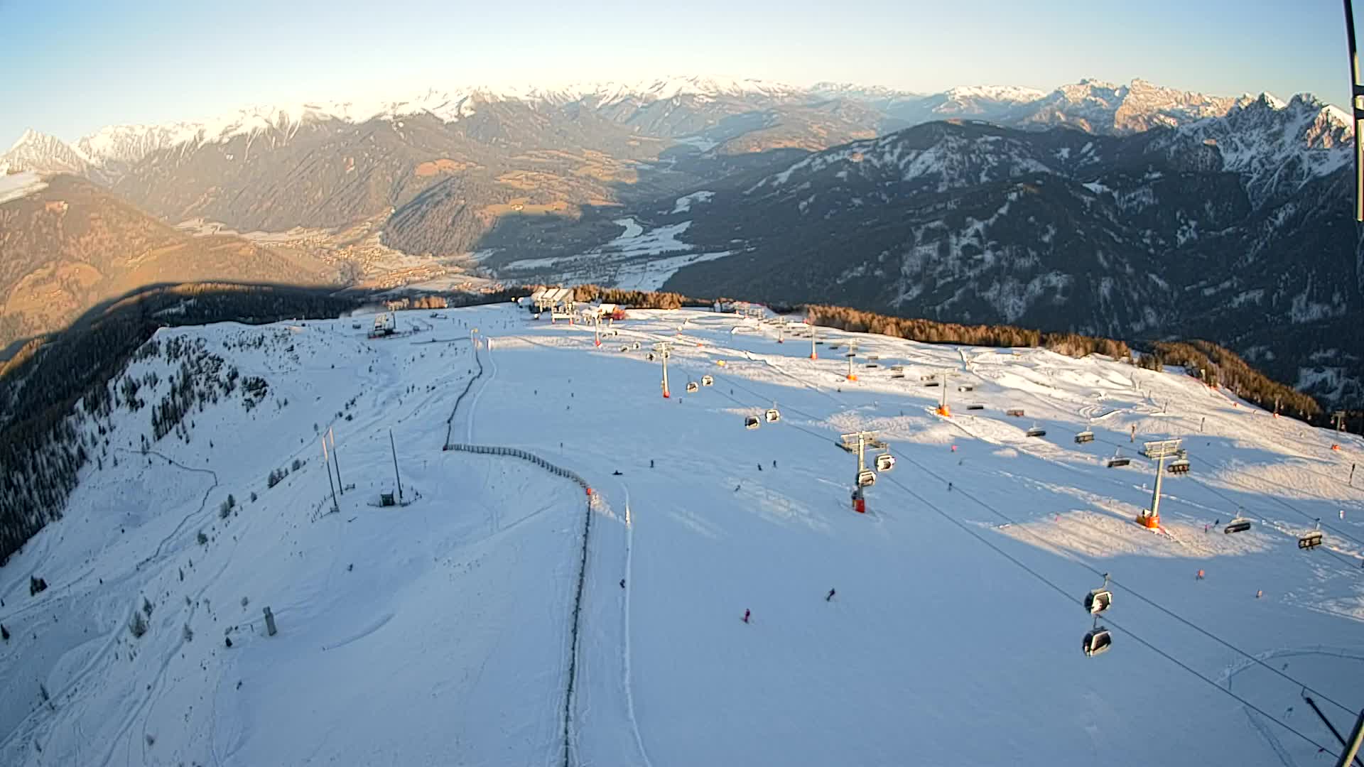 Kronplatz-Gipfel | Blick nach Olang – Valdaora