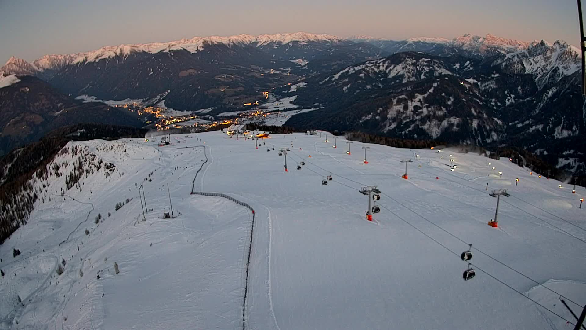 Kronplatz-Gipfel | Blick nach Olang – Valdaora