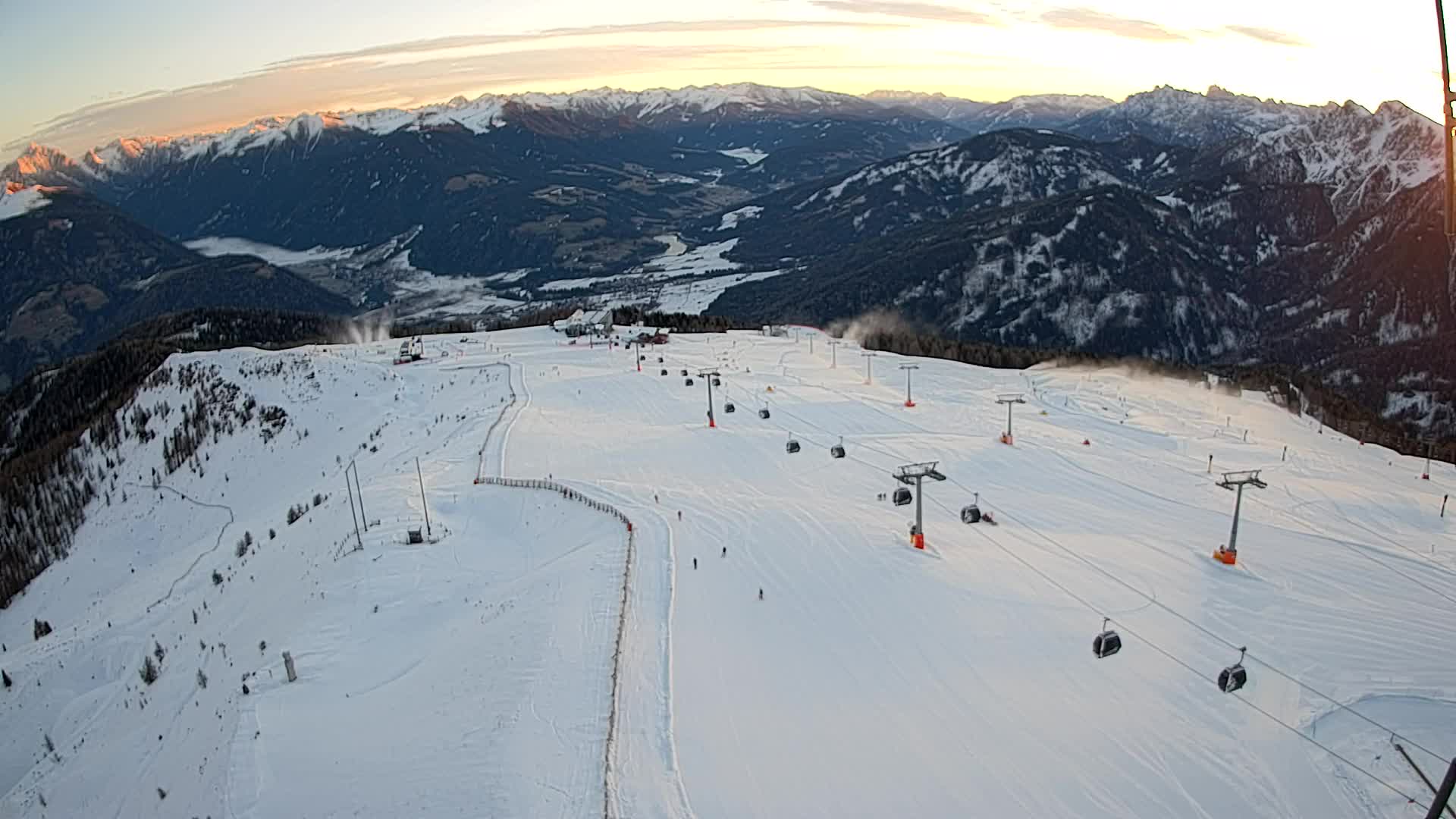 Kronplatz-Gipfel | Blick nach Olang – Valdaora