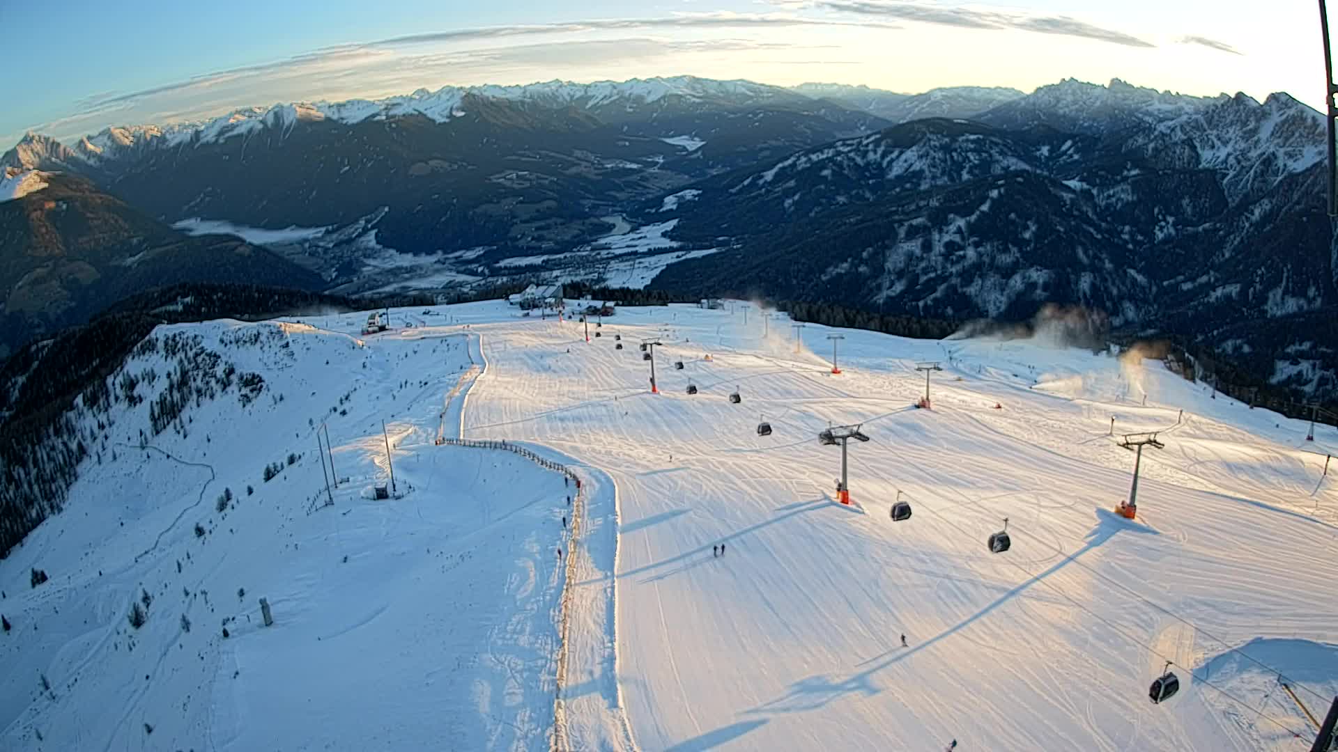 Kronplatz-Gipfel | Blick nach Olang – Valdaora