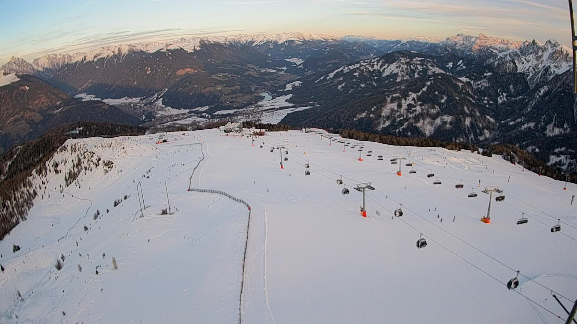 Kronplatz-Gipfel | Blick nach Olang – Valdaora