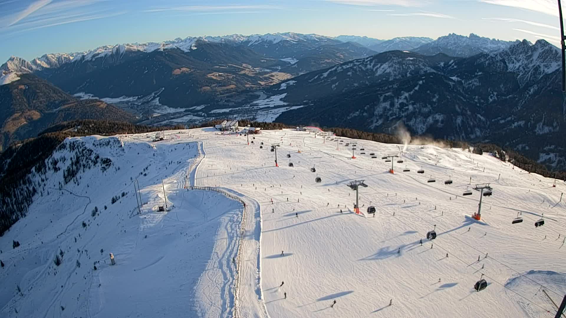 Kronplatz-Gipfel | Blick nach Olang – Valdaora