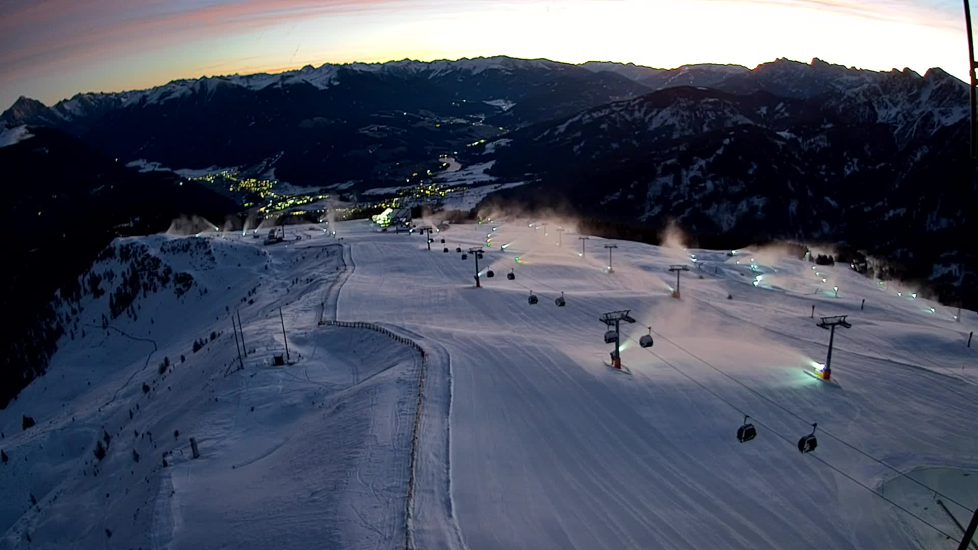 Kronplatz-Gipfel | Blick nach Olang – Valdaora
