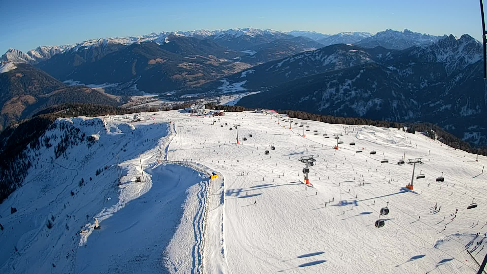 Kronplatz-Gipfel | Blick nach Olang – Valdaora