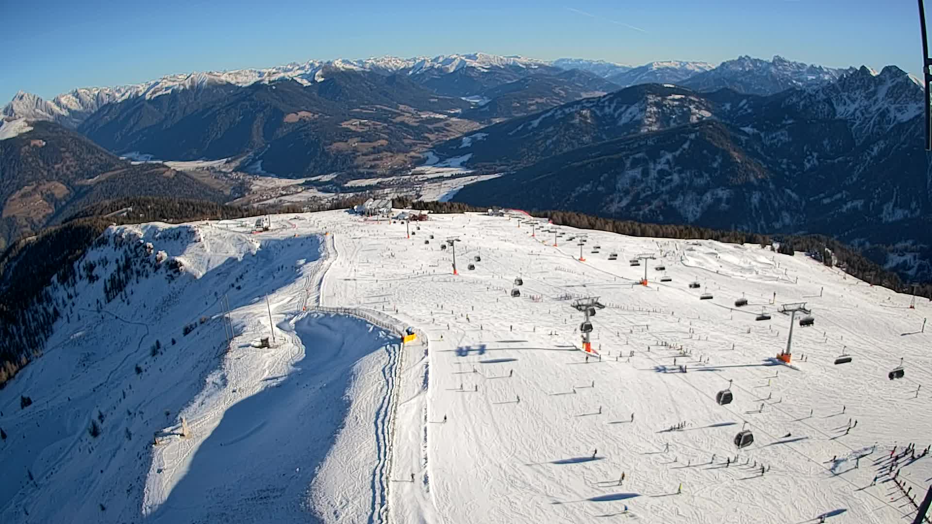 Kronplatz-Gipfel | Blick nach Olang – Valdaora