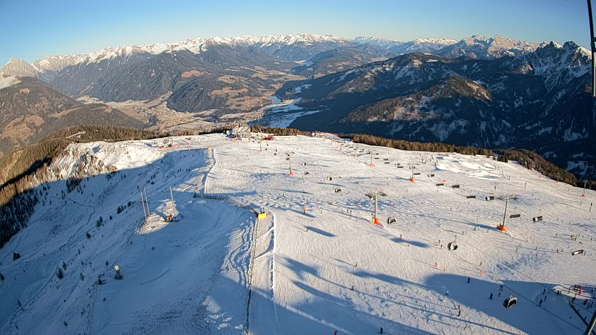Kronplatz-Gipfel | Blick nach Olang – Valdaora
