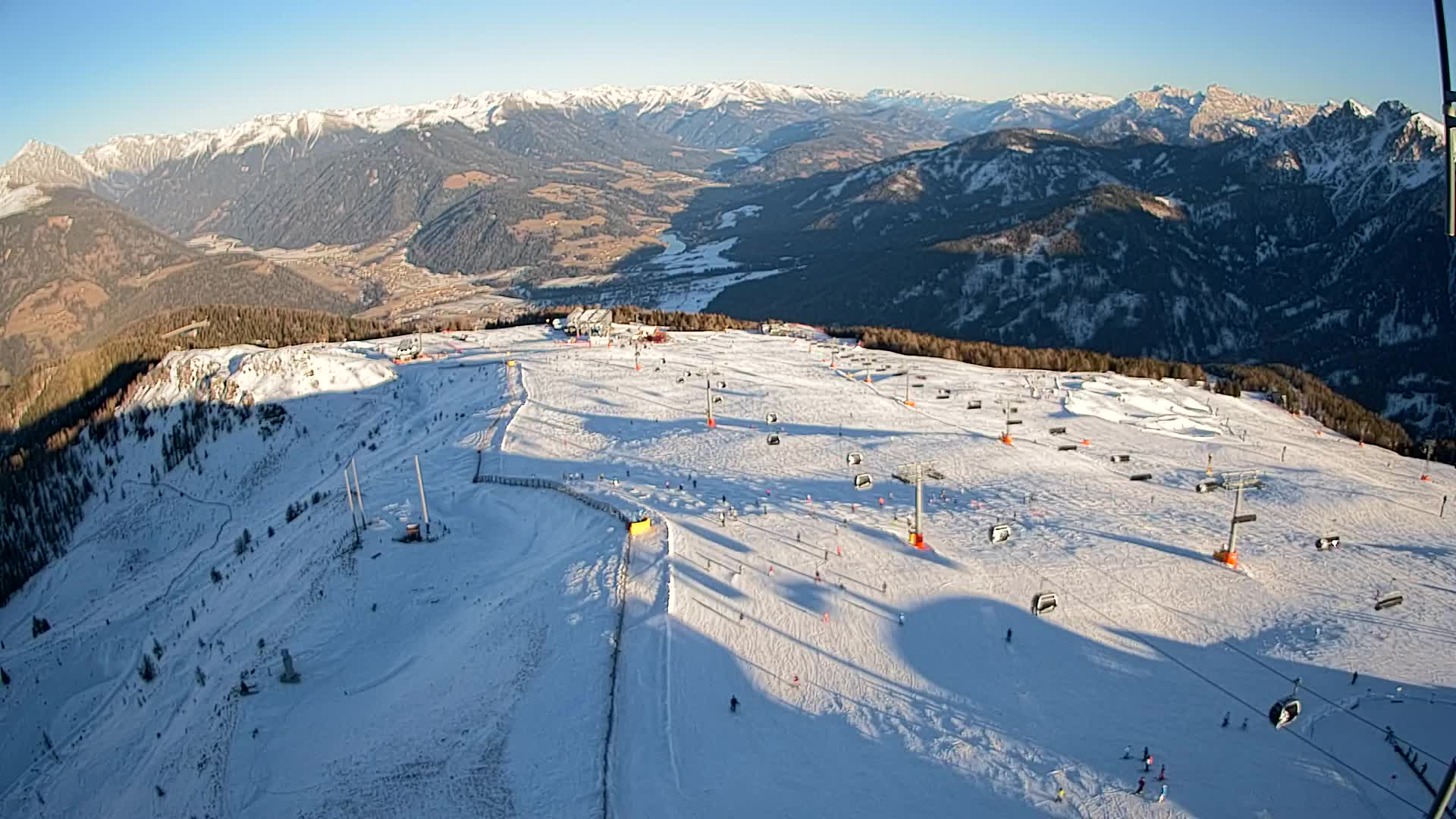 Kronplatz-Gipfel | Blick nach Olang – Valdaora