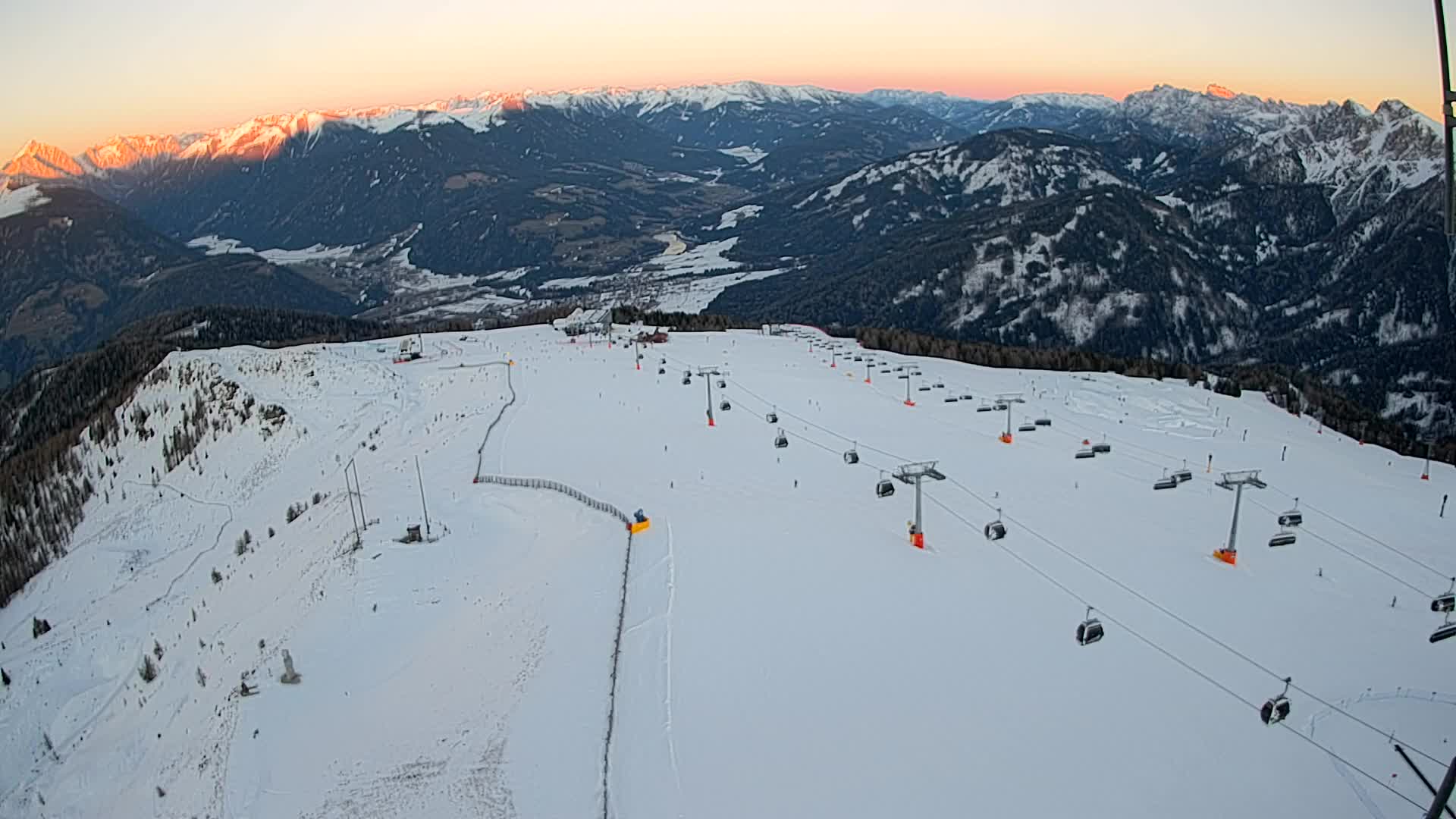 Kronplatz-Gipfel | Blick nach Olang – Valdaora