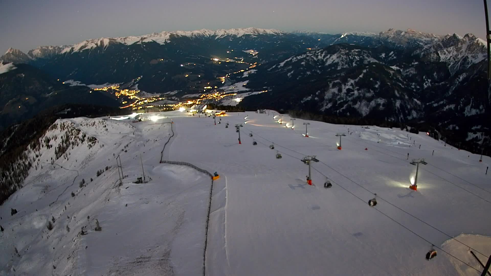 Kronplatz-Gipfel | Blick nach Olang – Valdaora