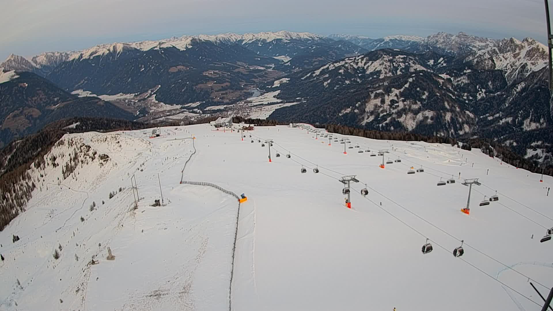 Kronplatz-Gipfel | Blick nach Olang – Valdaora