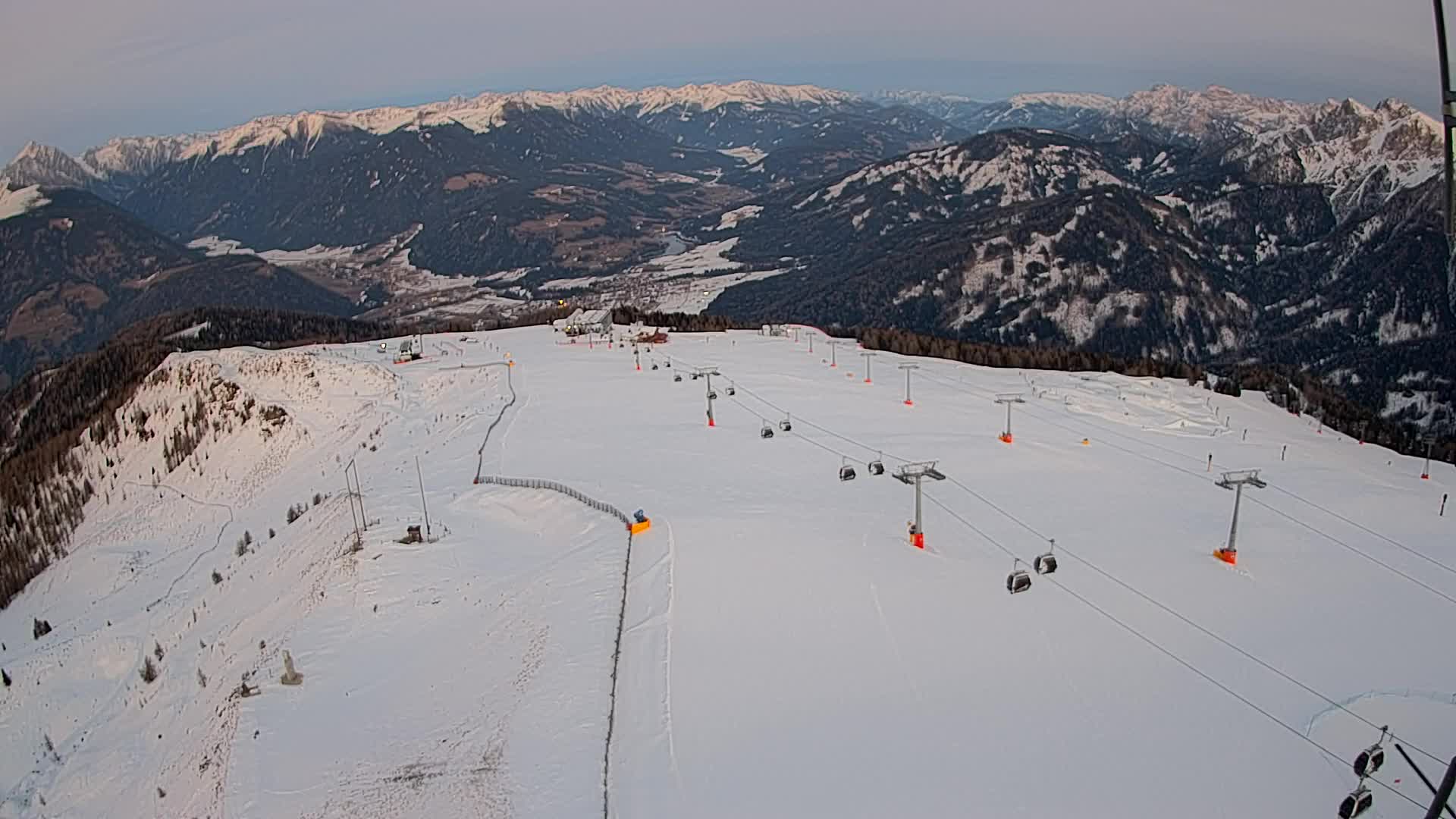 Kronplatz-Gipfel | Blick nach Olang – Valdaora