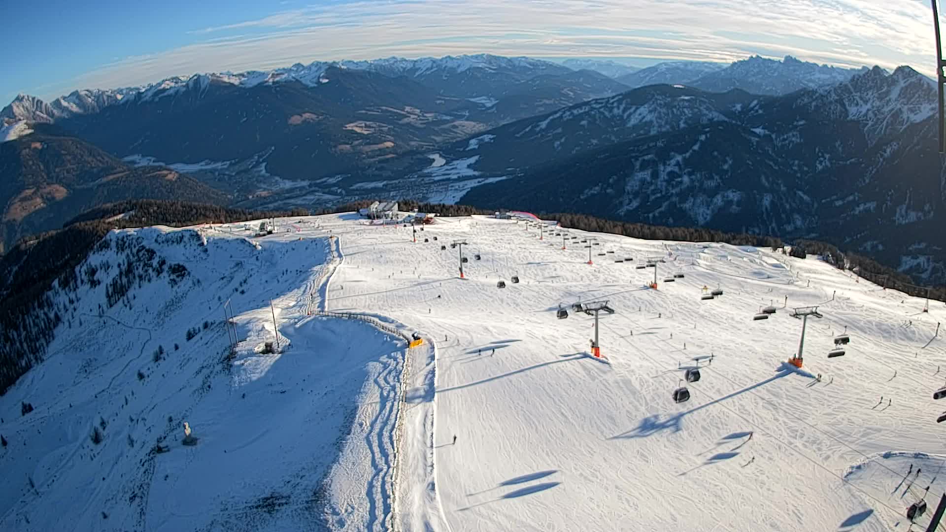 Kronplatz-Gipfel | Blick nach Olang – Valdaora