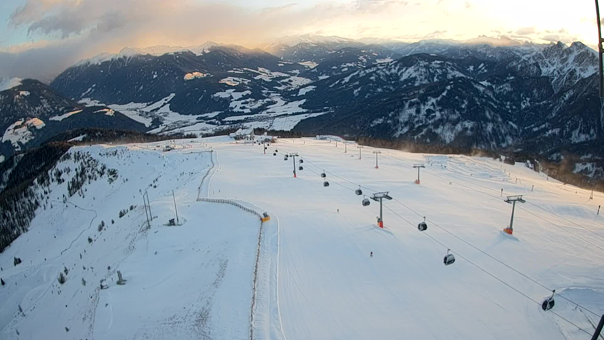 Kronplatz-Gipfel | Blick nach Olang – Valdaora