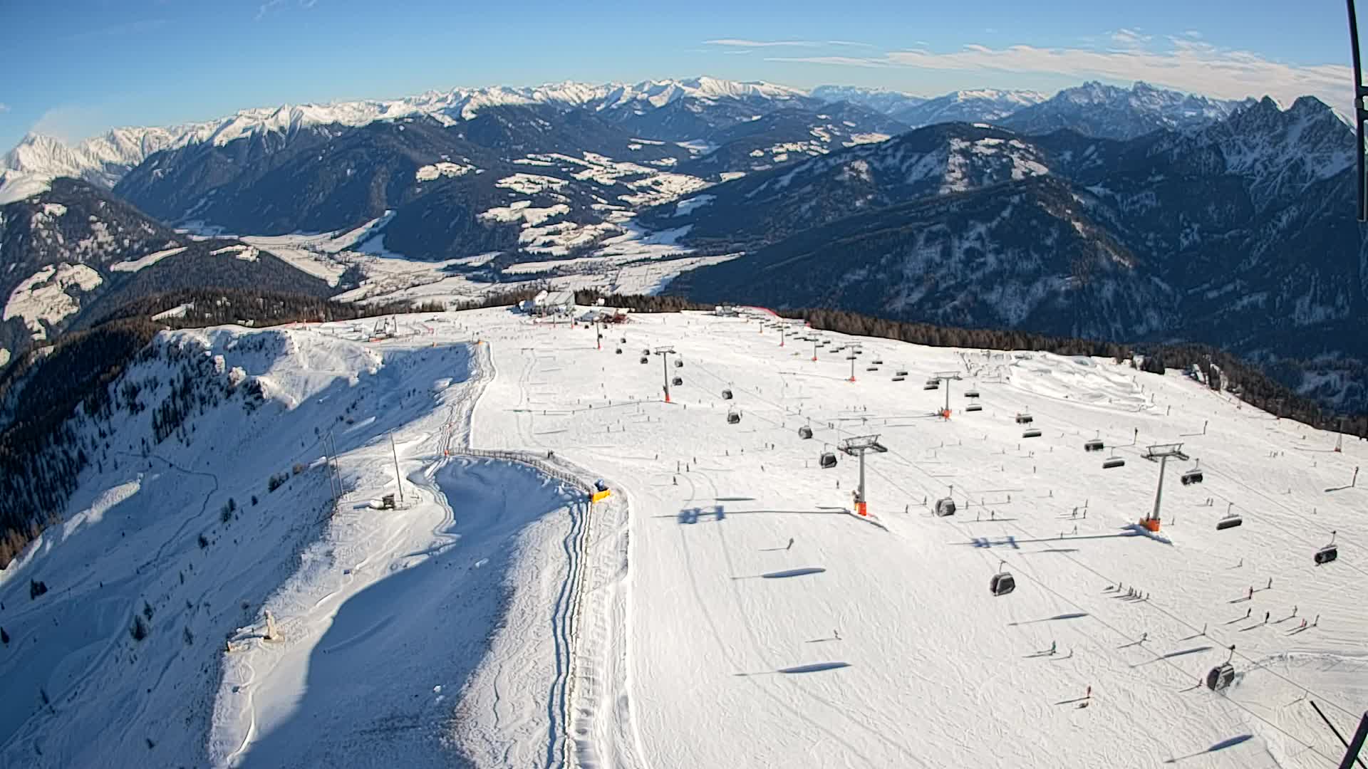 Kronplatz-Gipfel | Blick nach Olang – Valdaora