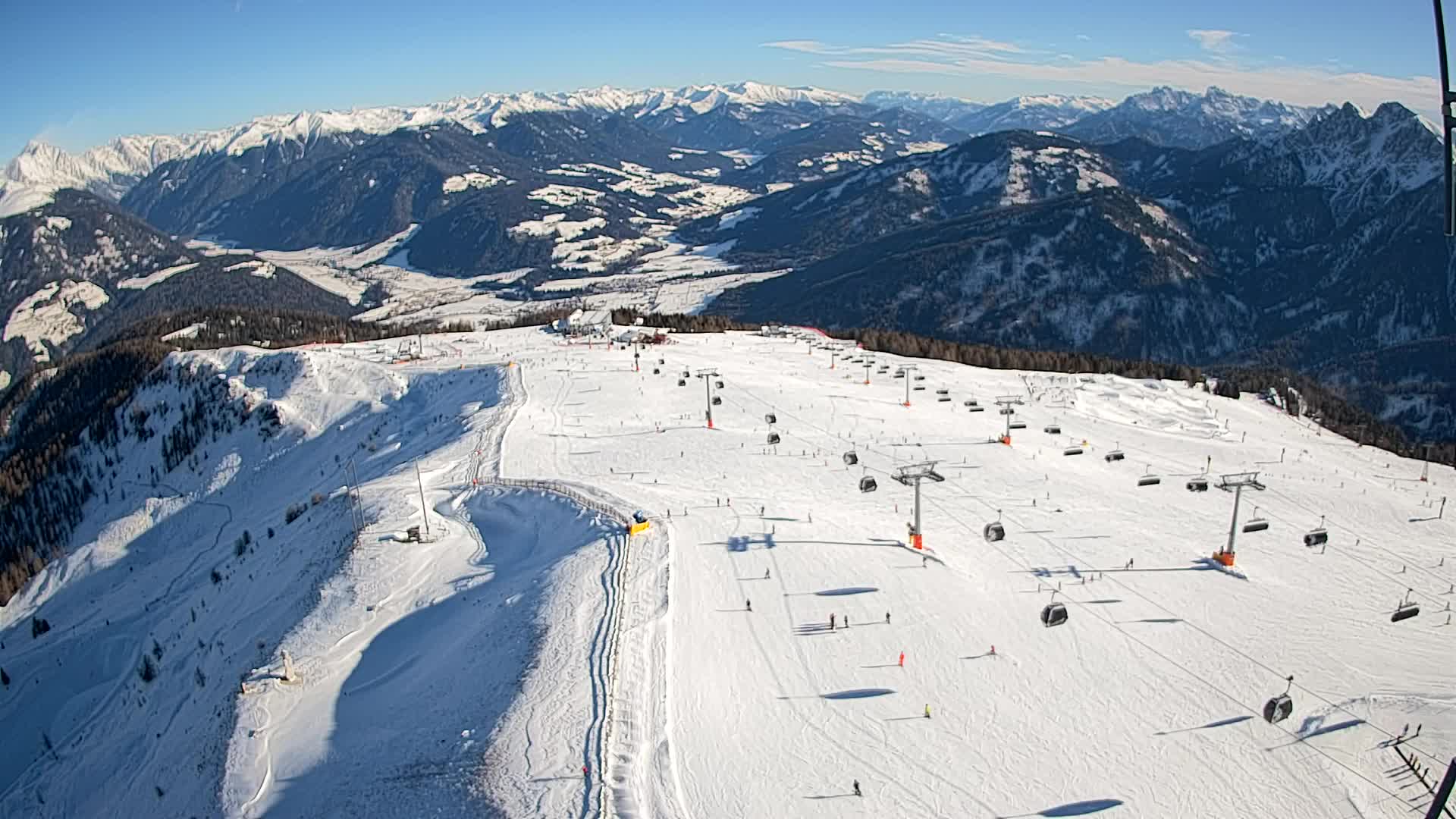 Kronplatz-Gipfel | Blick nach Olang – Valdaora