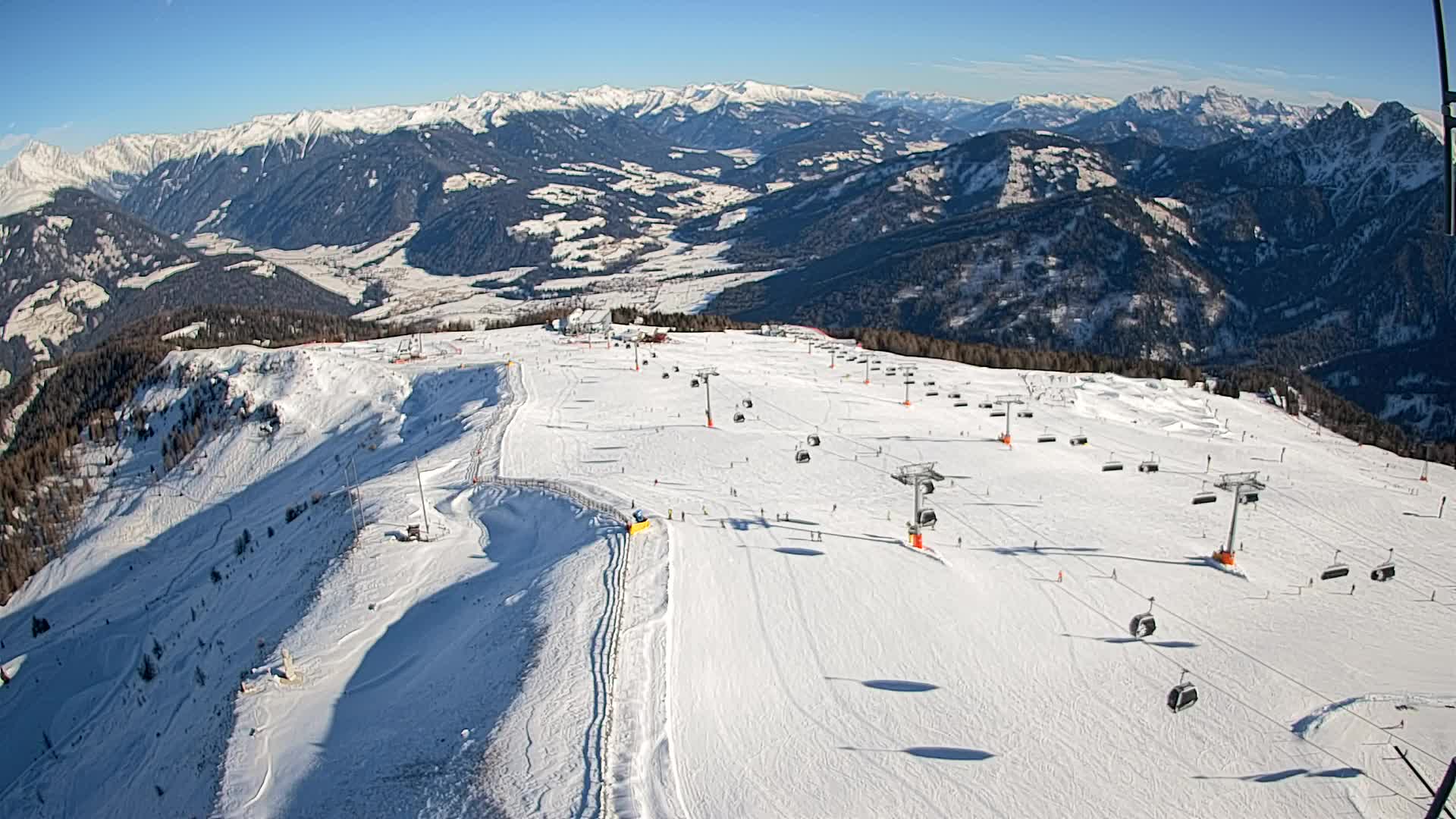 Kronplatz-Gipfel | Blick nach Olang – Valdaora