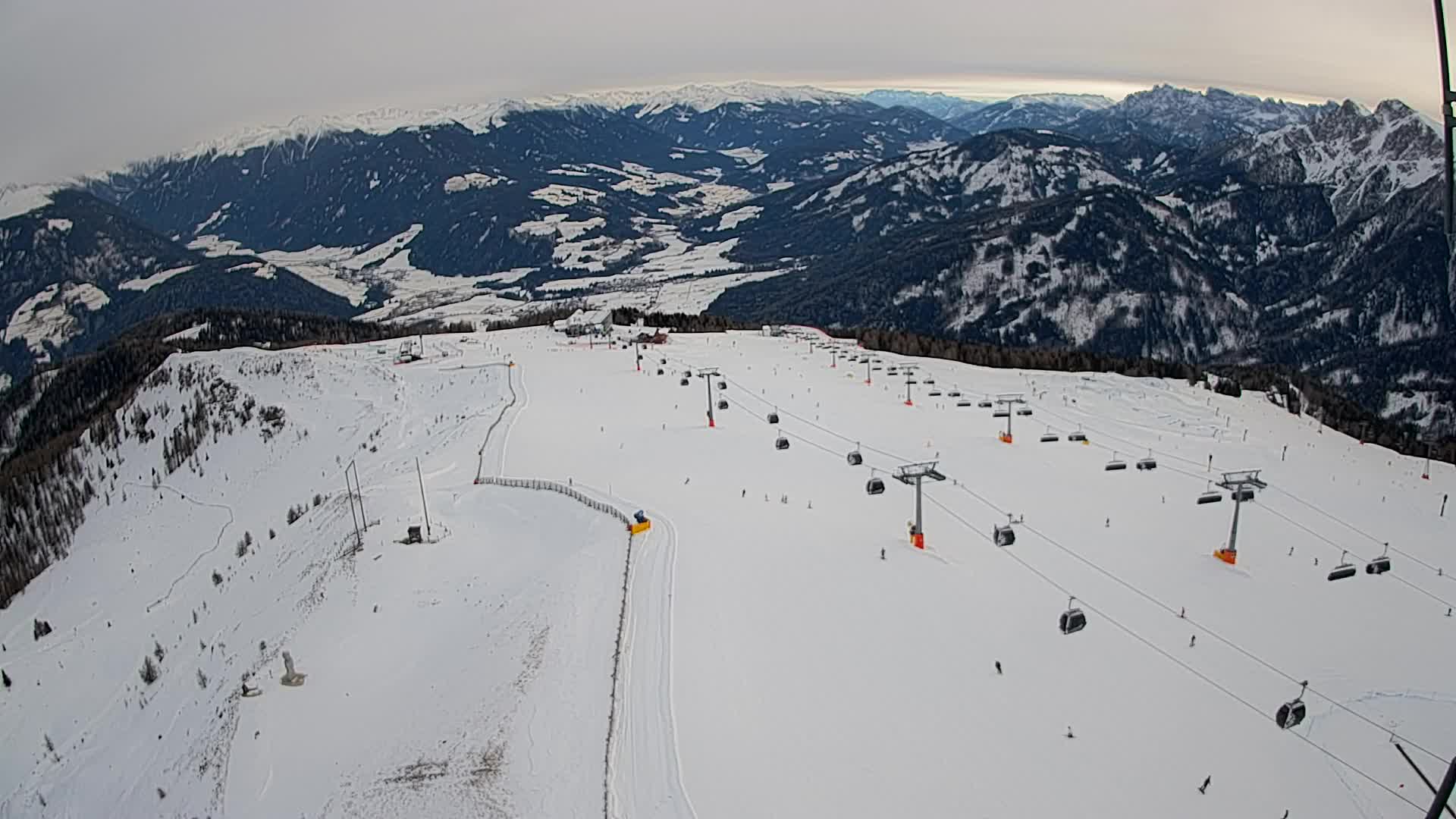 Kronplatz vrh | pogled na Valdaora – Olang