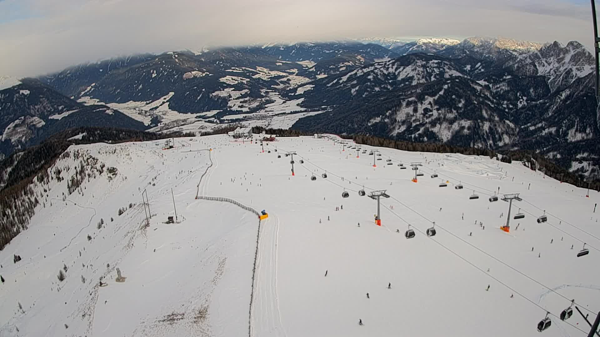Kronplatz-Gipfel | Blick nach Olang – Valdaora
