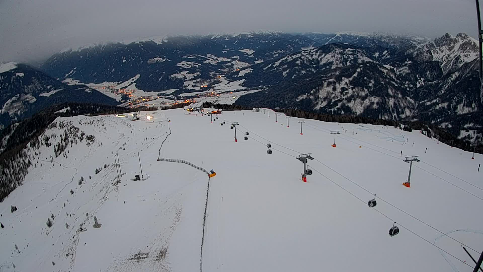 Kronplatz-Gipfel | Blick nach Olang – Valdaora