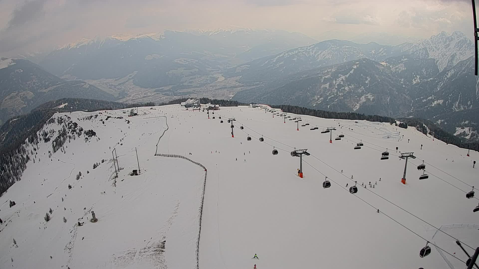 Kronplatz-Gipfel | Blick nach Olang – Valdaora