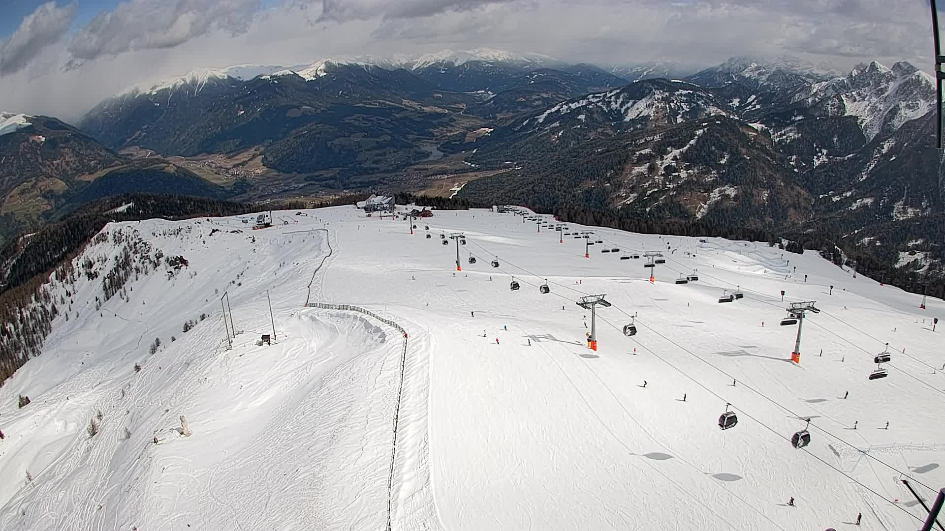 Kronplatz-Gipfel | Blick nach Olang – Valdaora