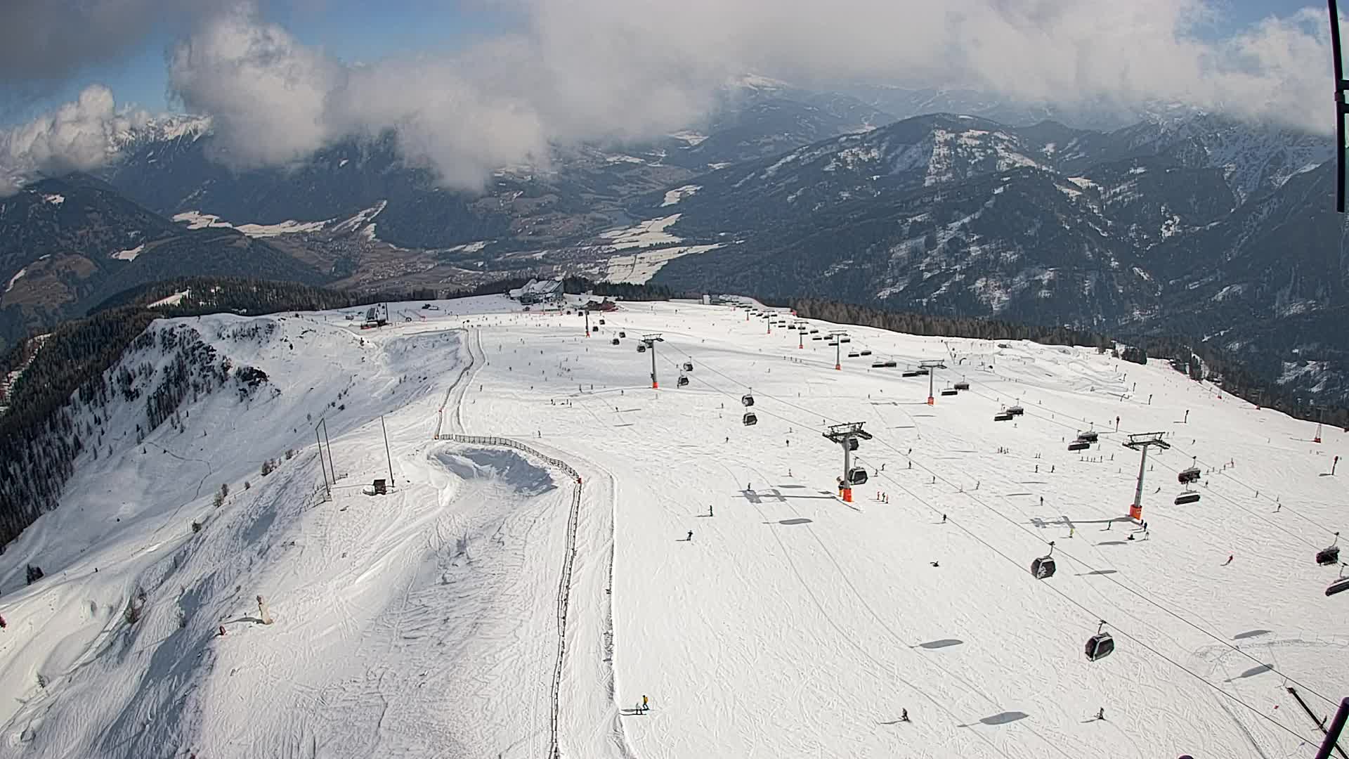 Kronplatz-Gipfel | Blick nach Olang – Valdaora