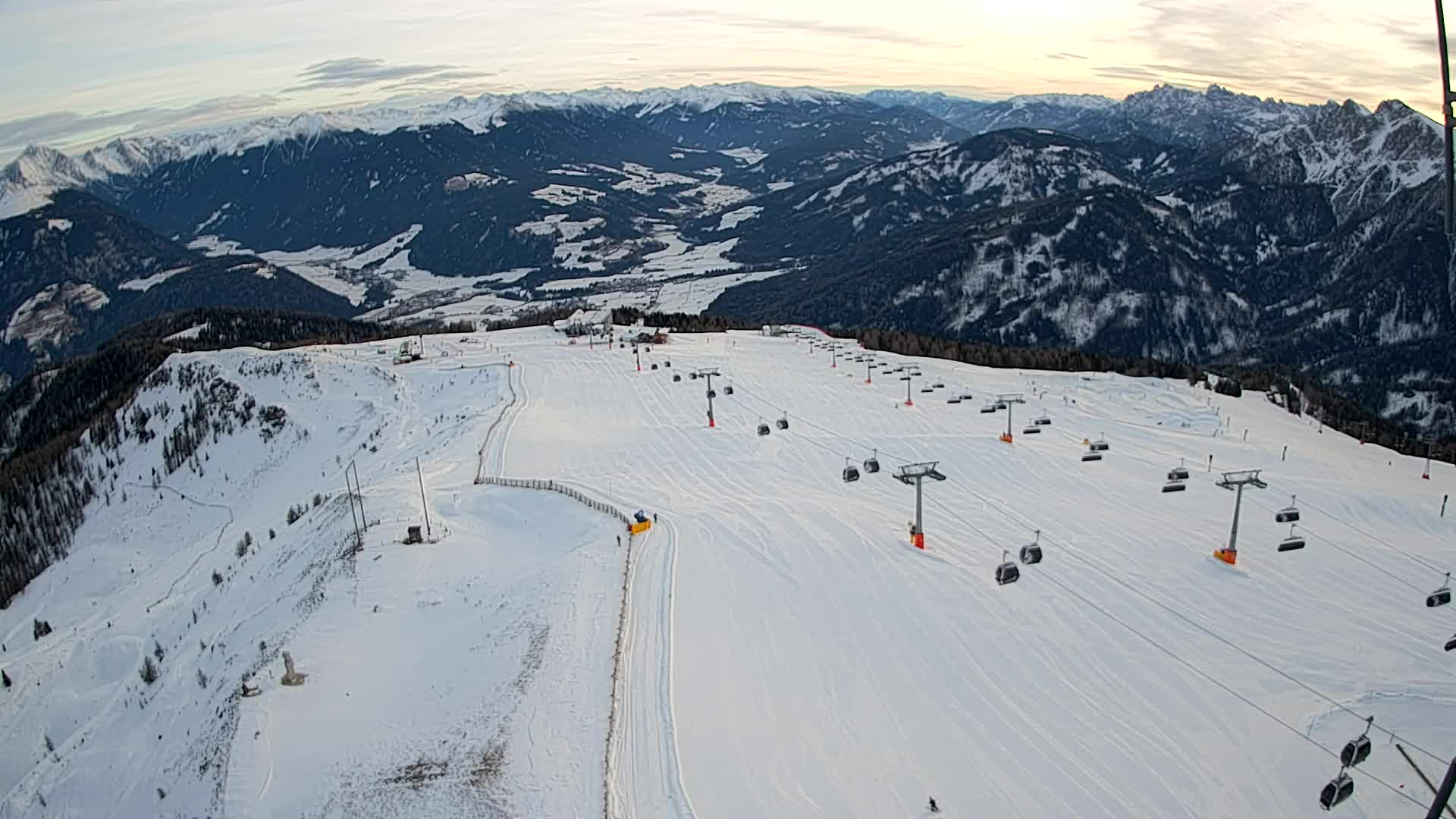 Kronplatz-Gipfel | Blick nach Olang – Valdaora