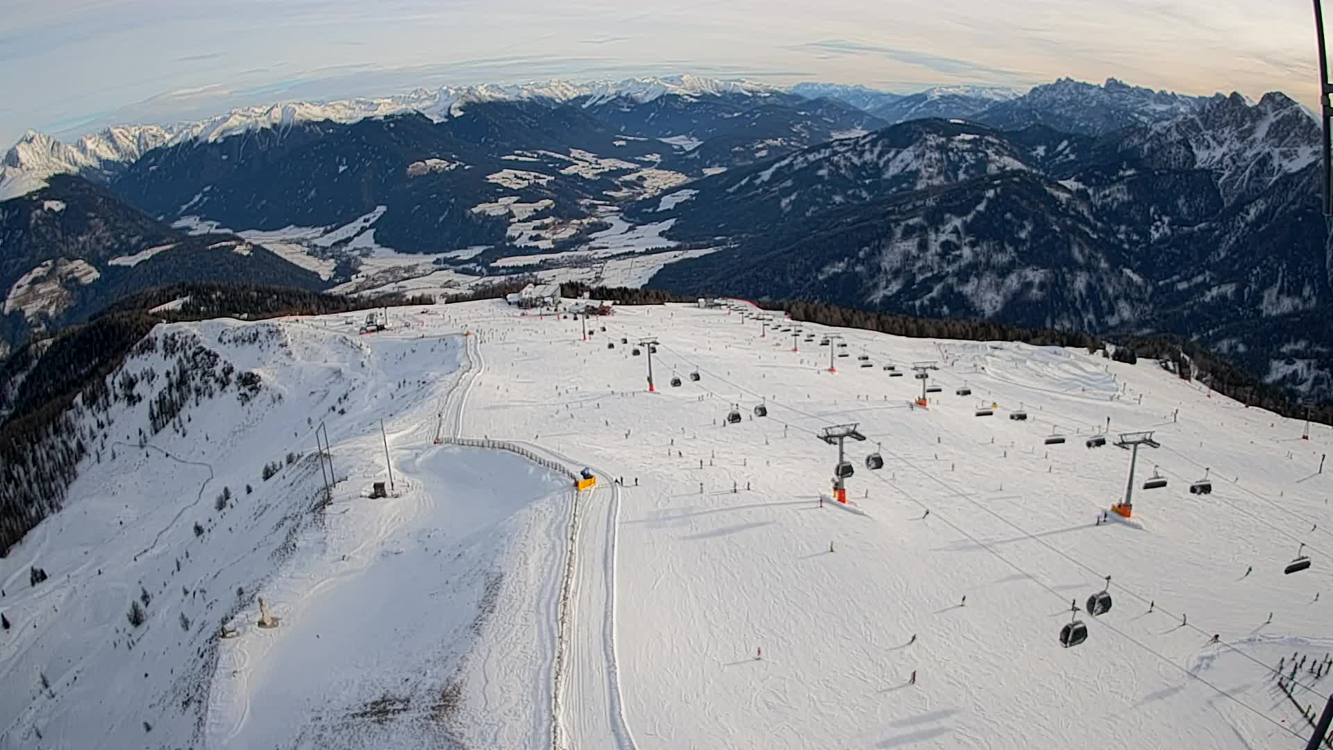 Kronplatz-Gipfel | Blick nach Olang – Valdaora