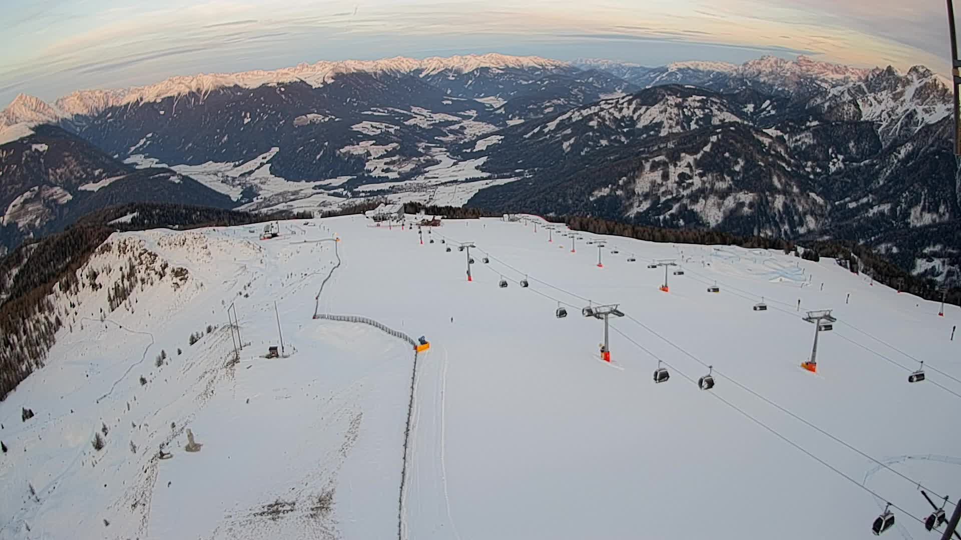 Kronplatz-Gipfel | Blick nach Olang – Valdaora