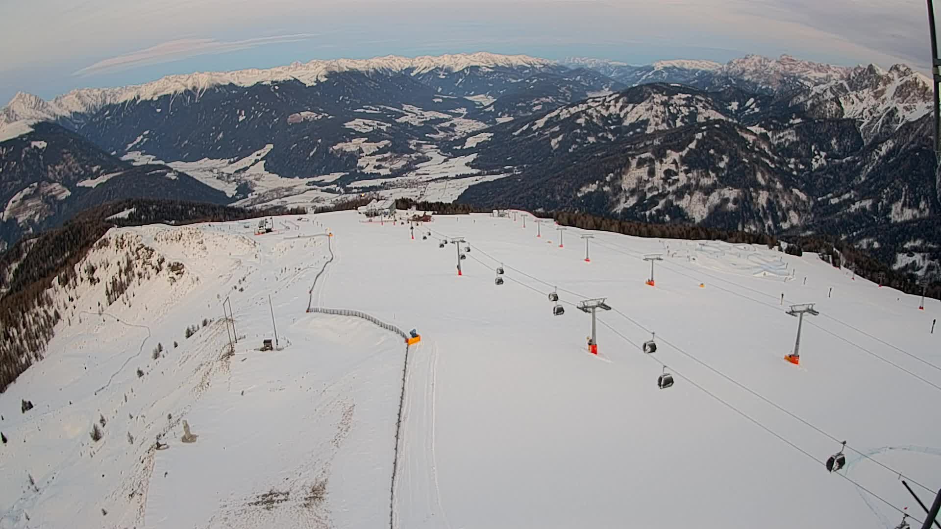 Kronplatz-Gipfel | Blick nach Olang – Valdaora