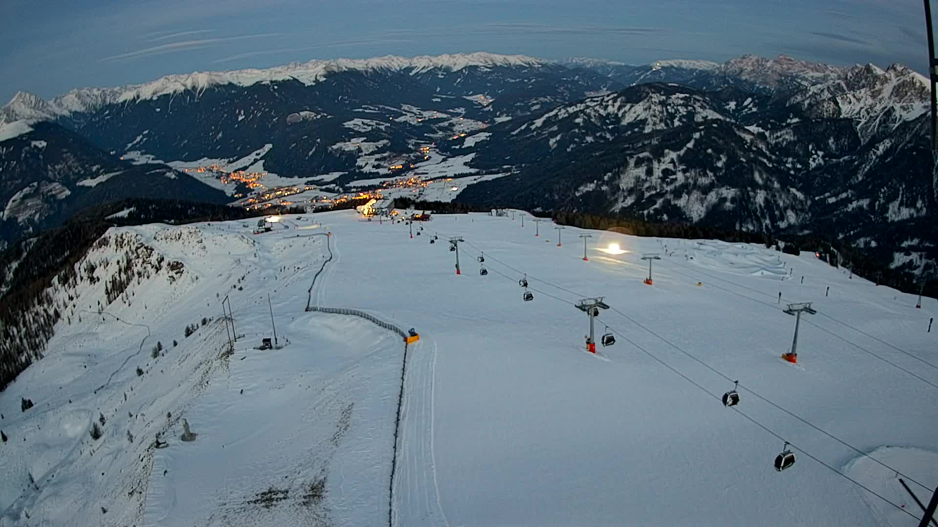 Kronplatz-Gipfel | Blick nach Olang – Valdaora