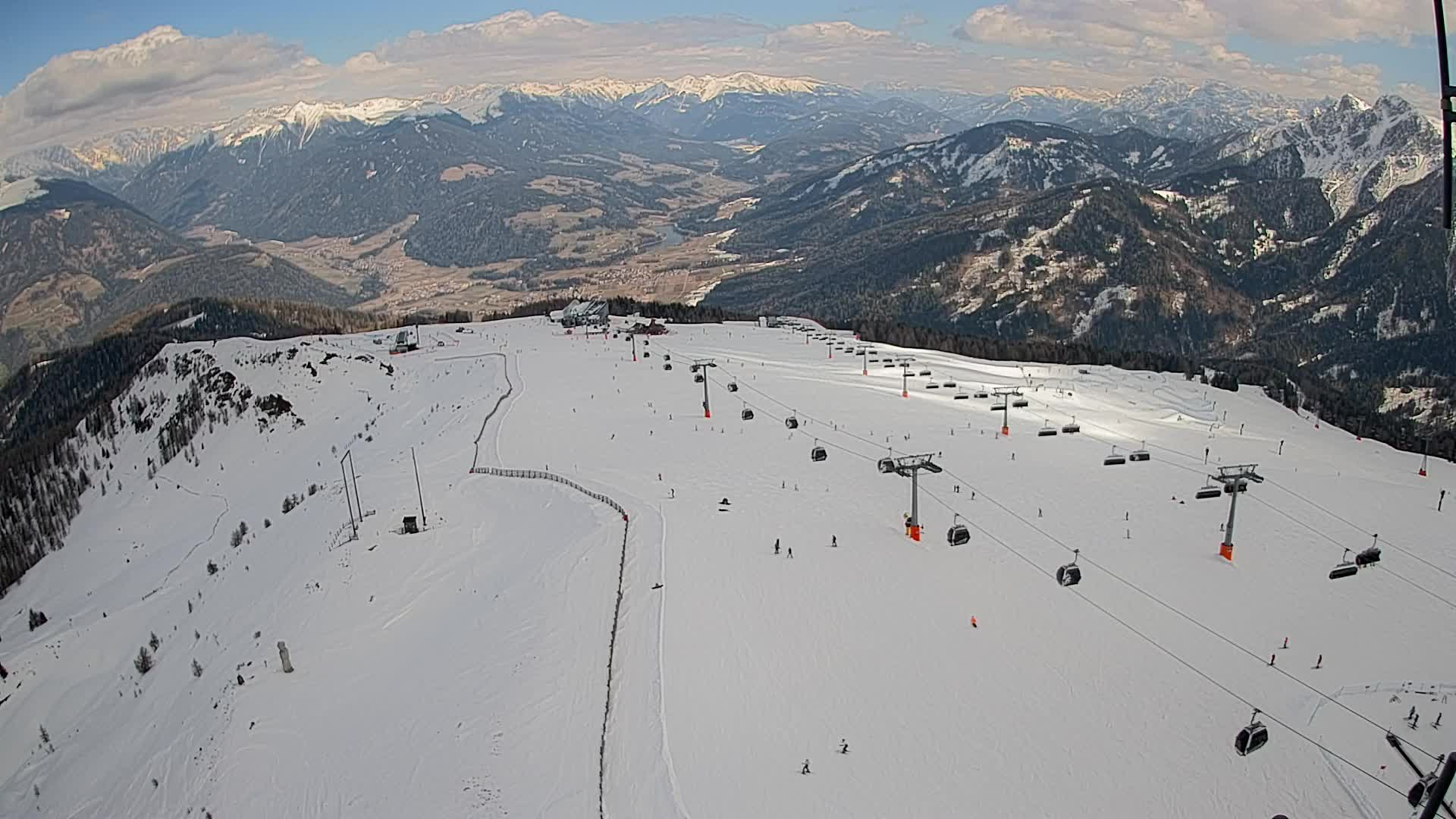Kronplatz-Gipfel | Blick nach Olang – Valdaora