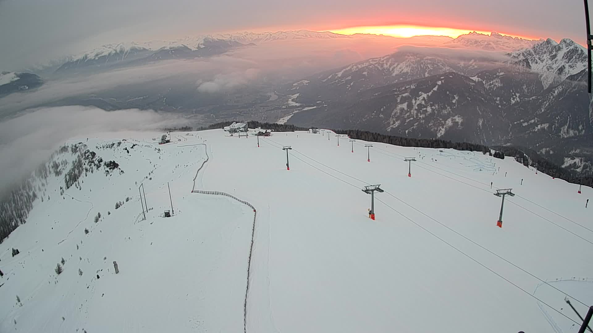 Kronplatz-Gipfel | Blick nach Olang – Valdaora