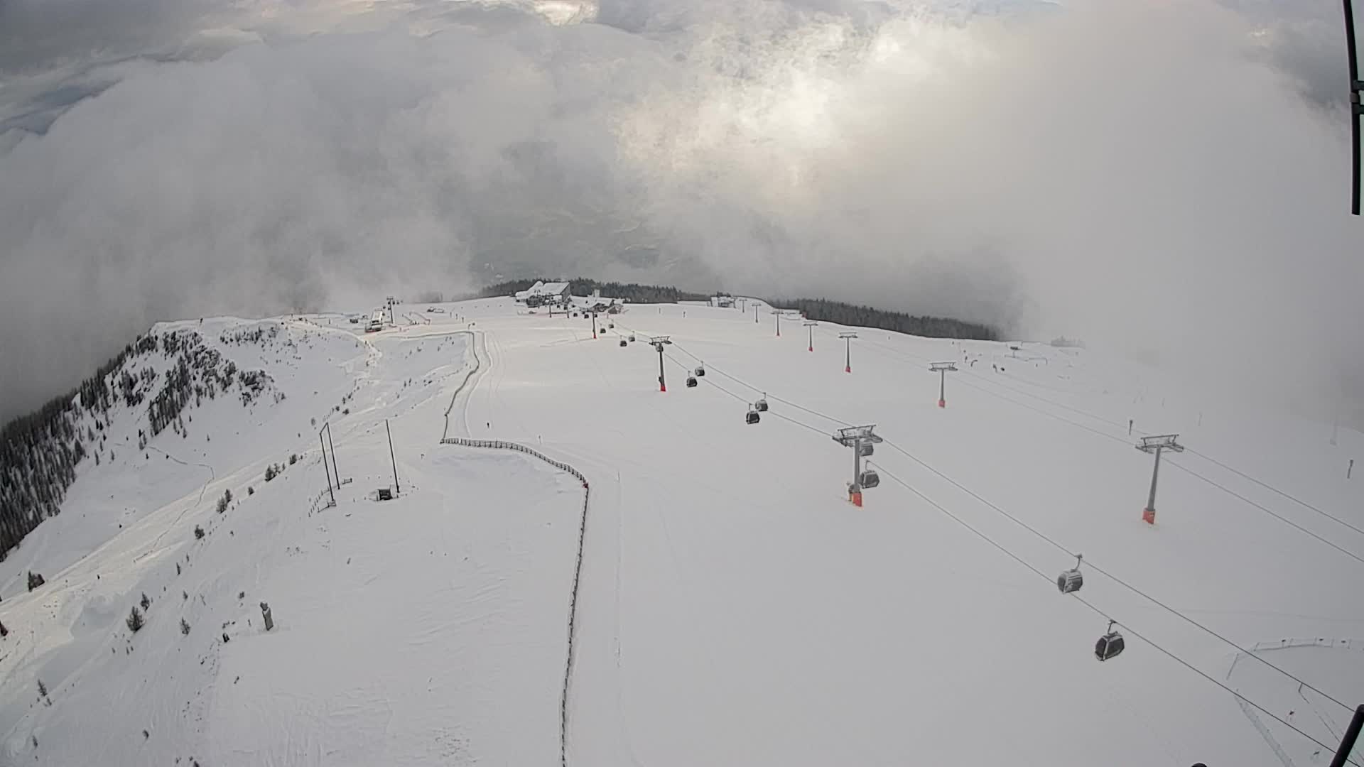 Kronplatz-Gipfel | Blick nach Olang – Valdaora