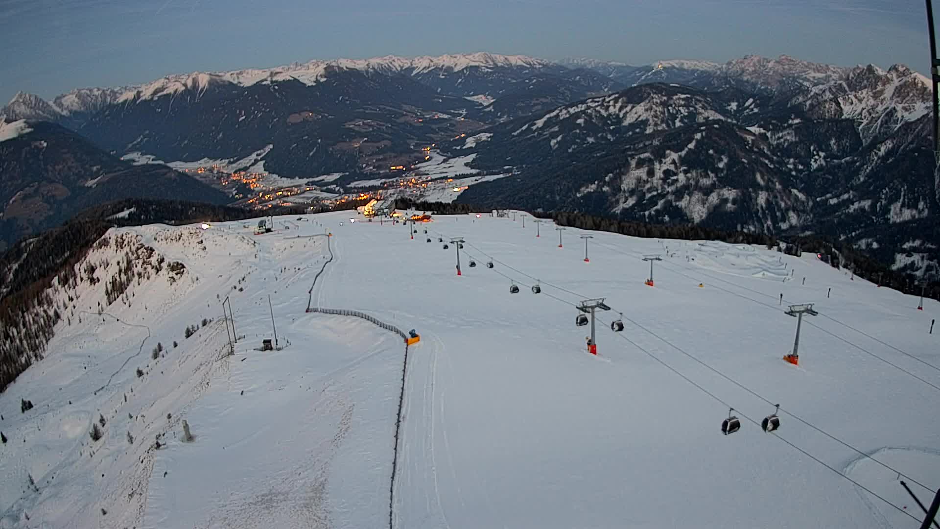 Kronplatz-Gipfel | Blick nach Olang – Valdaora