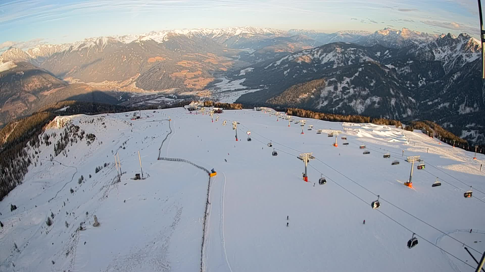 Kronplatz-Gipfel | Blick nach Olang – Valdaora